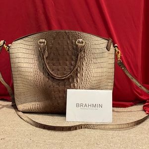 Brahmin Bag - Large Duxbury Satchel - Amaretto Mel